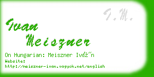 ivan meiszner business card